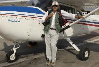 Patricio Estay working in Nazca, Peru.